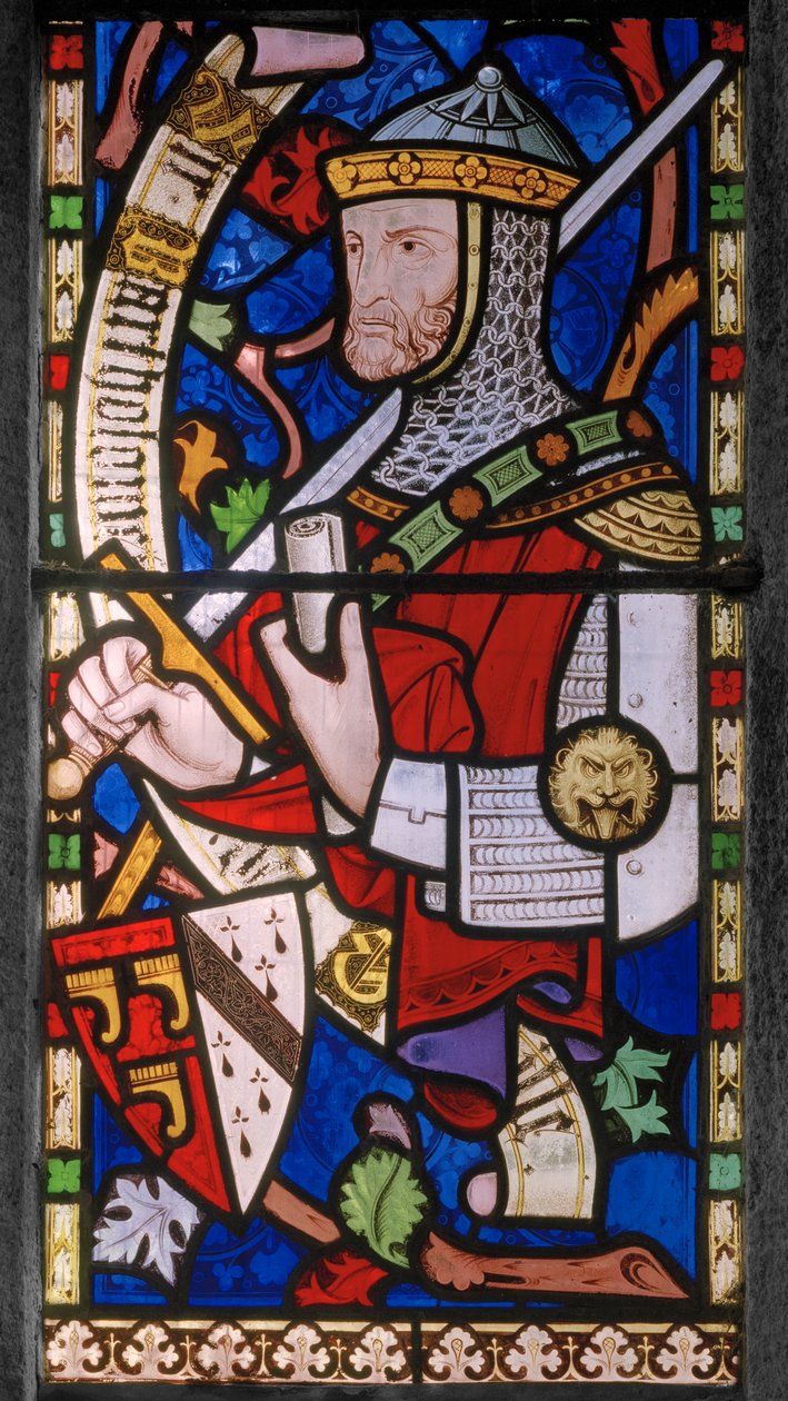 Chevalier du 14ème siècle, armoiries de Granville - John Richard Clayton