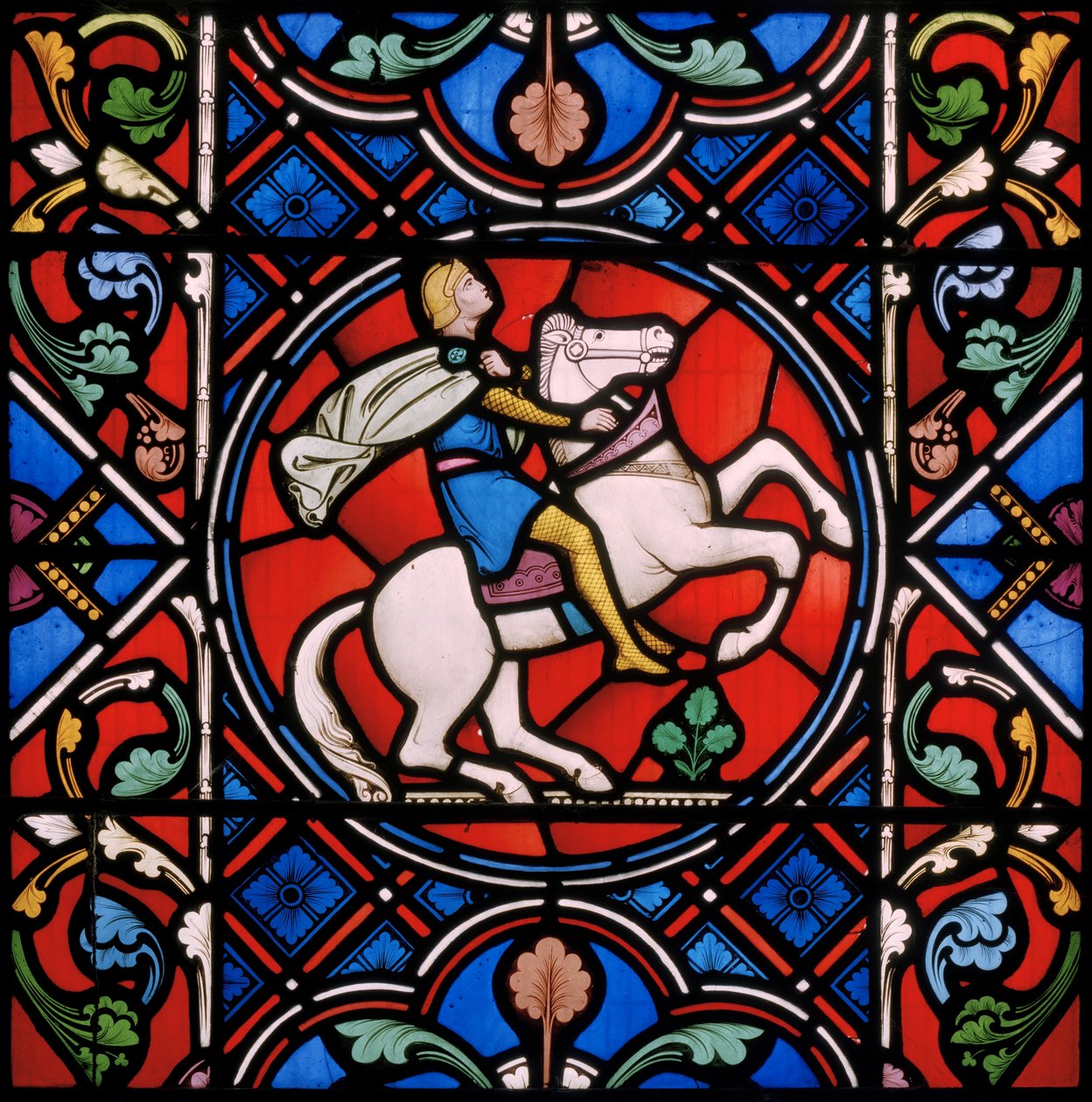 Upton Magna, St Lucy, Clayton & Bell, John Richard Clayton, Cavalier romain - John Richard Clayton