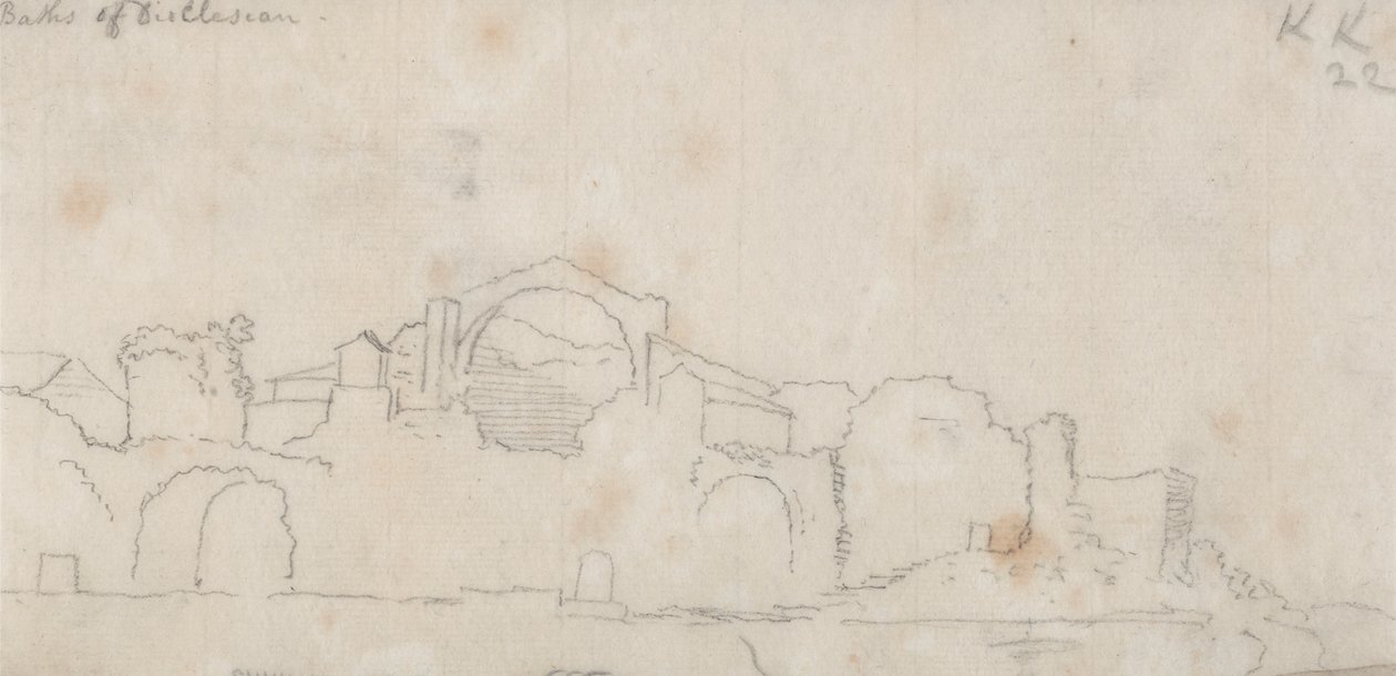 Les thermes de Dioclétien - John Robert Cozens