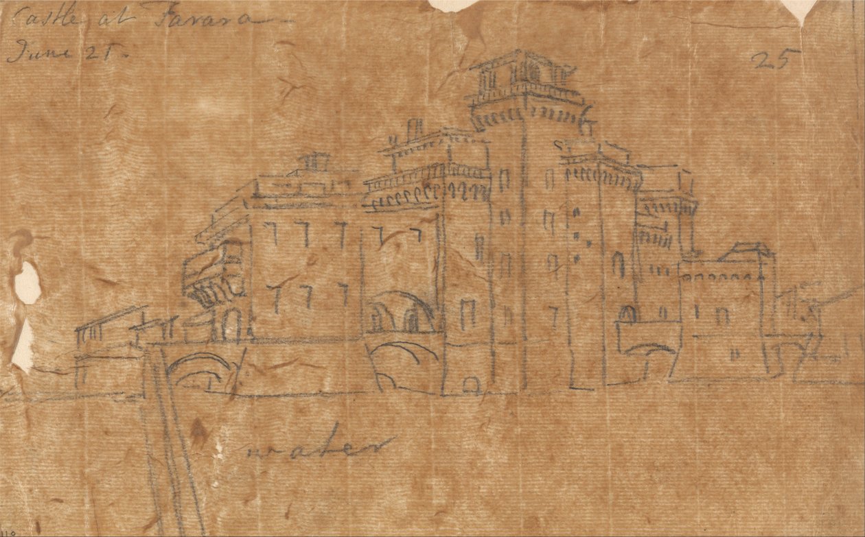 Château de Ferrare, 21 juin - John Robert Cozens