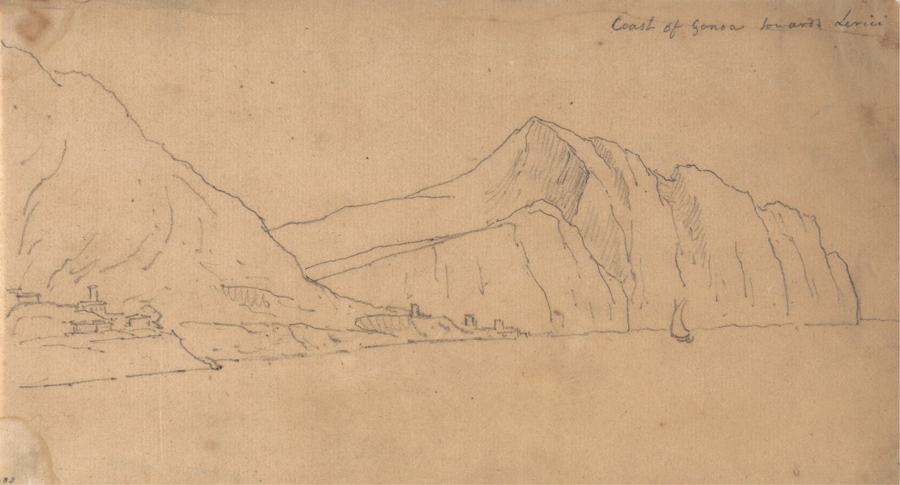 Côte de Gênes vers Lerici - John Robert Cozens