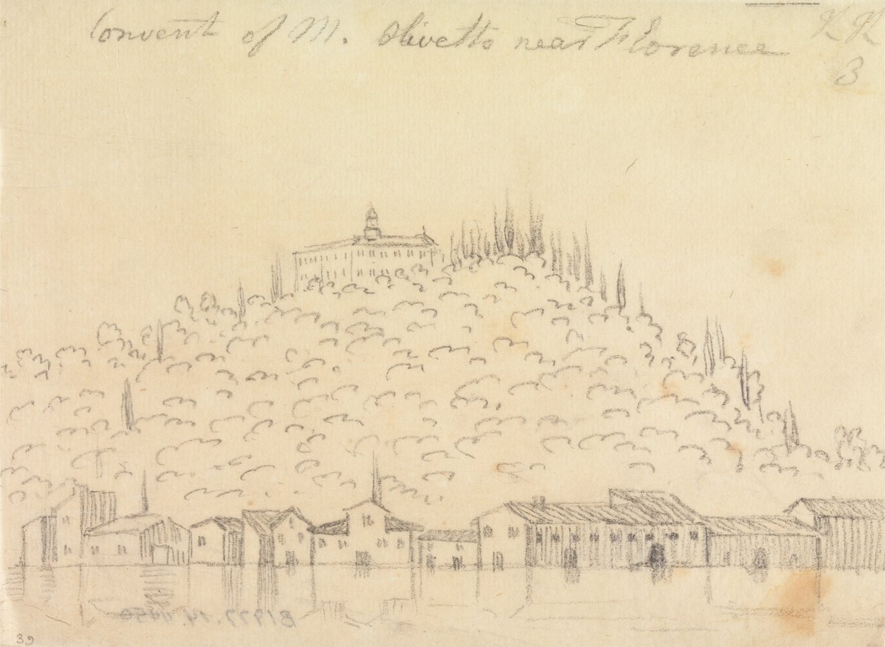 Couvent de Monte Olivetto près de Florence - John Robert Cozens