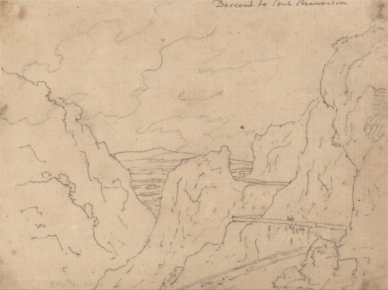 Descent to Pont de Beauvoisin - John Robert Cozens