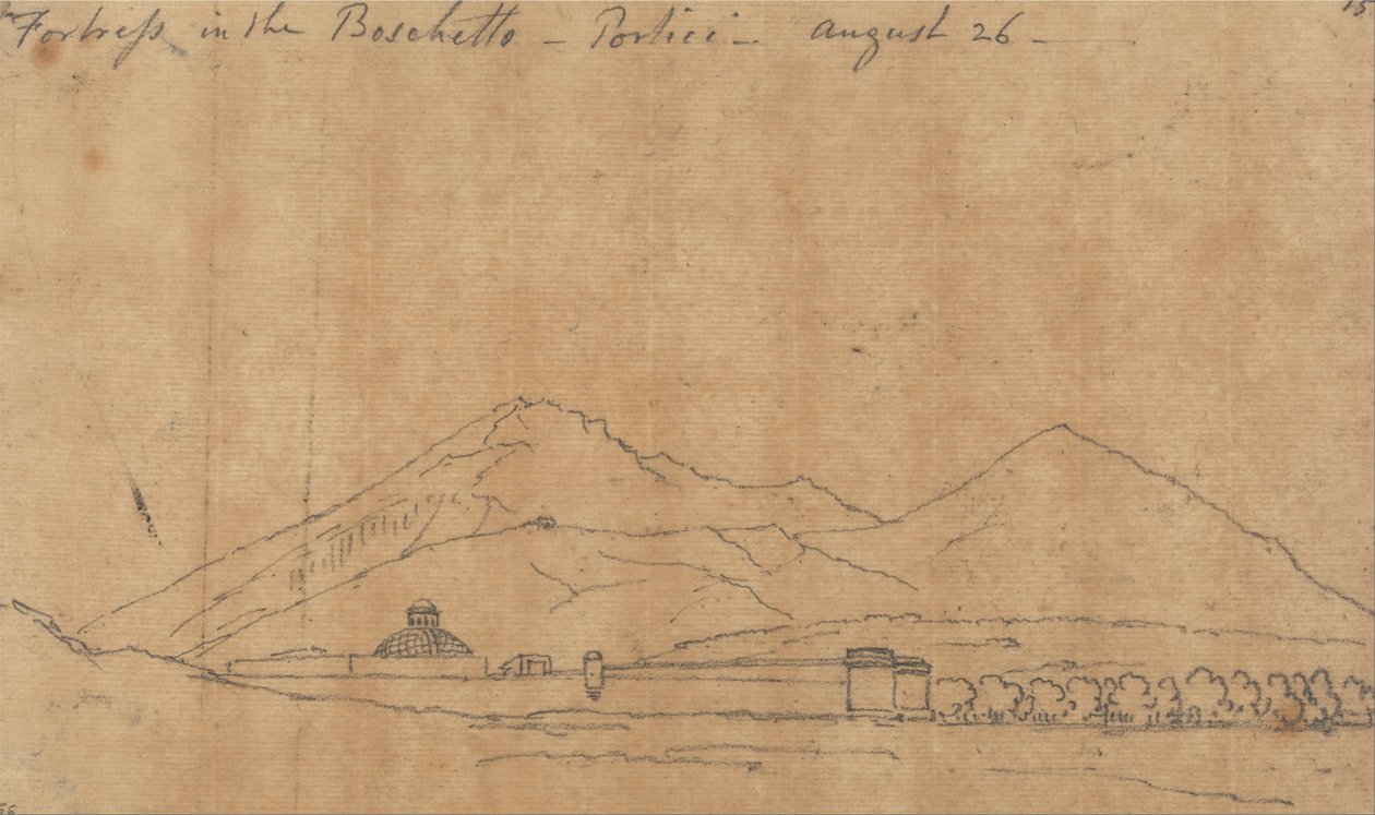 Forteresse du Boschetto, Portici, 26 août - John Robert Cozens