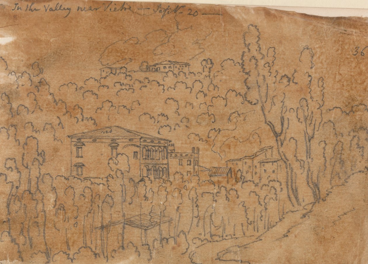 Dans la vallée près de Vietri, le 20 septembre - John Robert Cozens