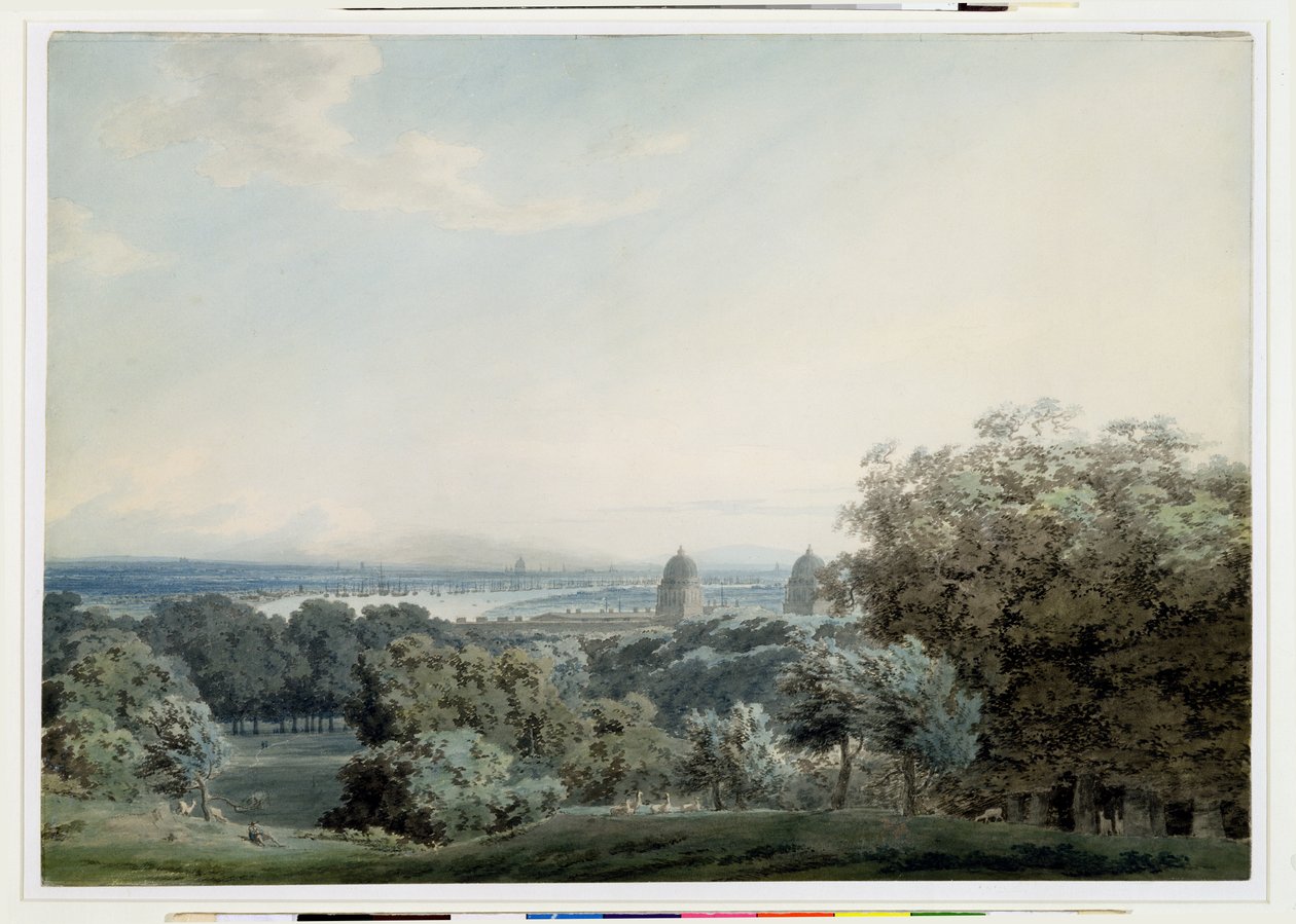 Londres depuis Greenwich Hill, vers 1791 - John Robert Cozens