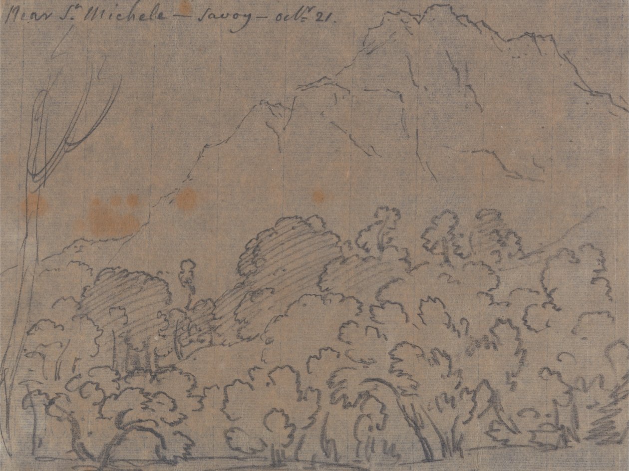 Près de St. Michele, Savoie, 21 octobre - John Robert Cozens