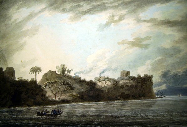 Sur la côte de Posillipo, près de la pointe, depuis Montechiaro - John Robert Cozens