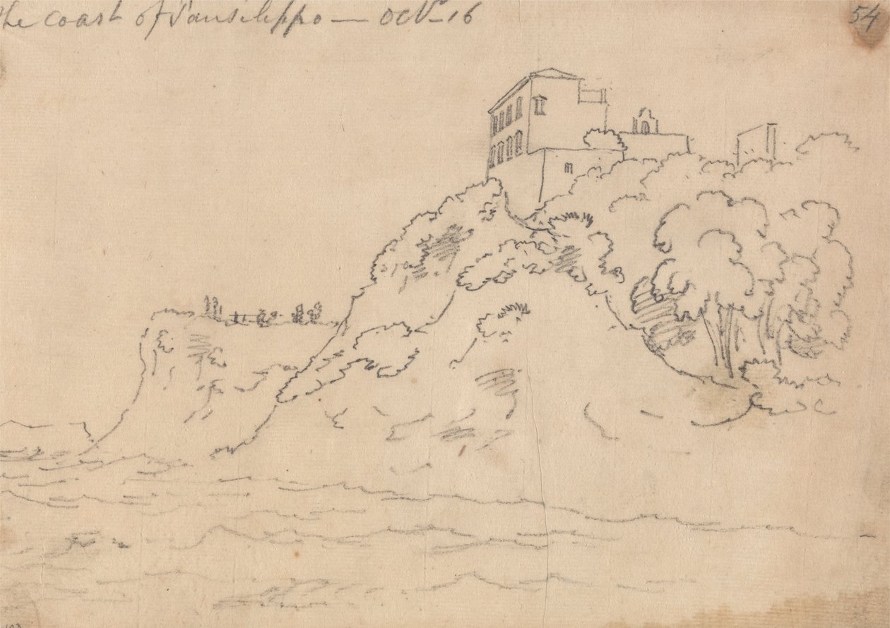 La côte de Posillipo, 16 octobre - John Robert Cozens