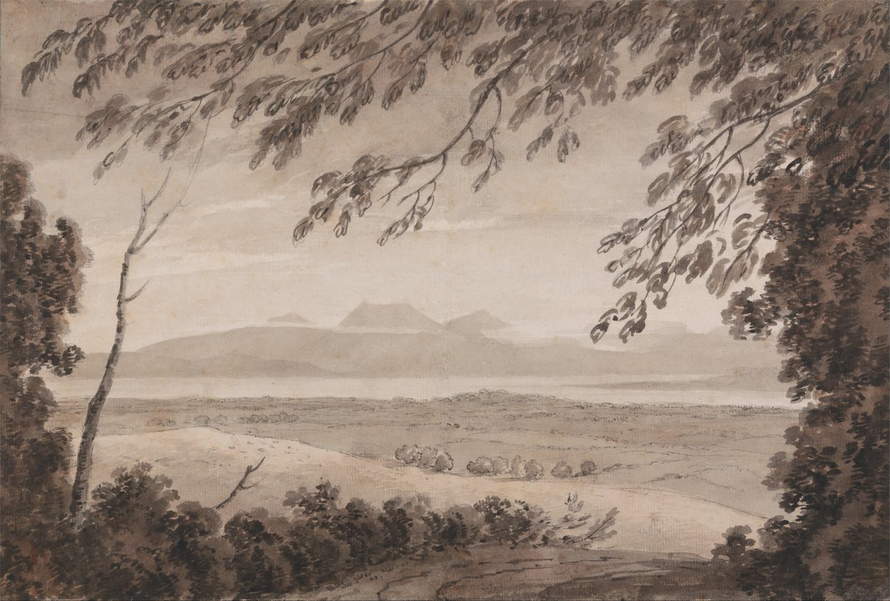 Le lac Léman depuis le canton de Berne - John Robert Cozens