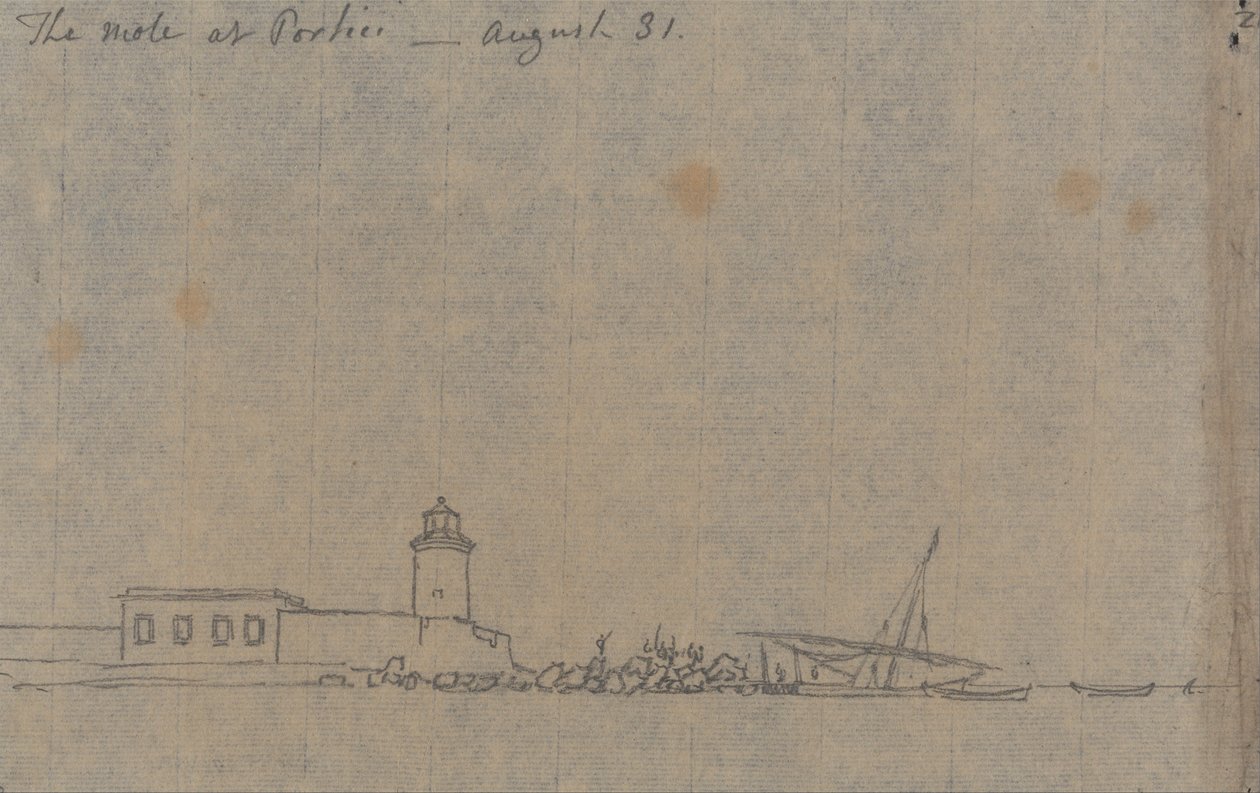 La Taupe à Portici, 31 août - John Robert Cozens