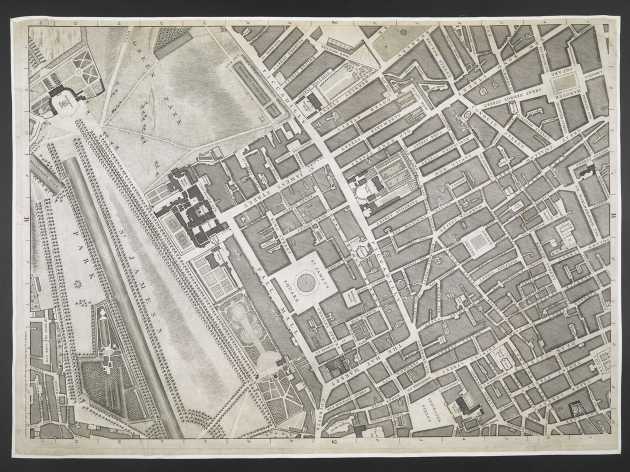 Plan de Londres, Piccadilly, St. James