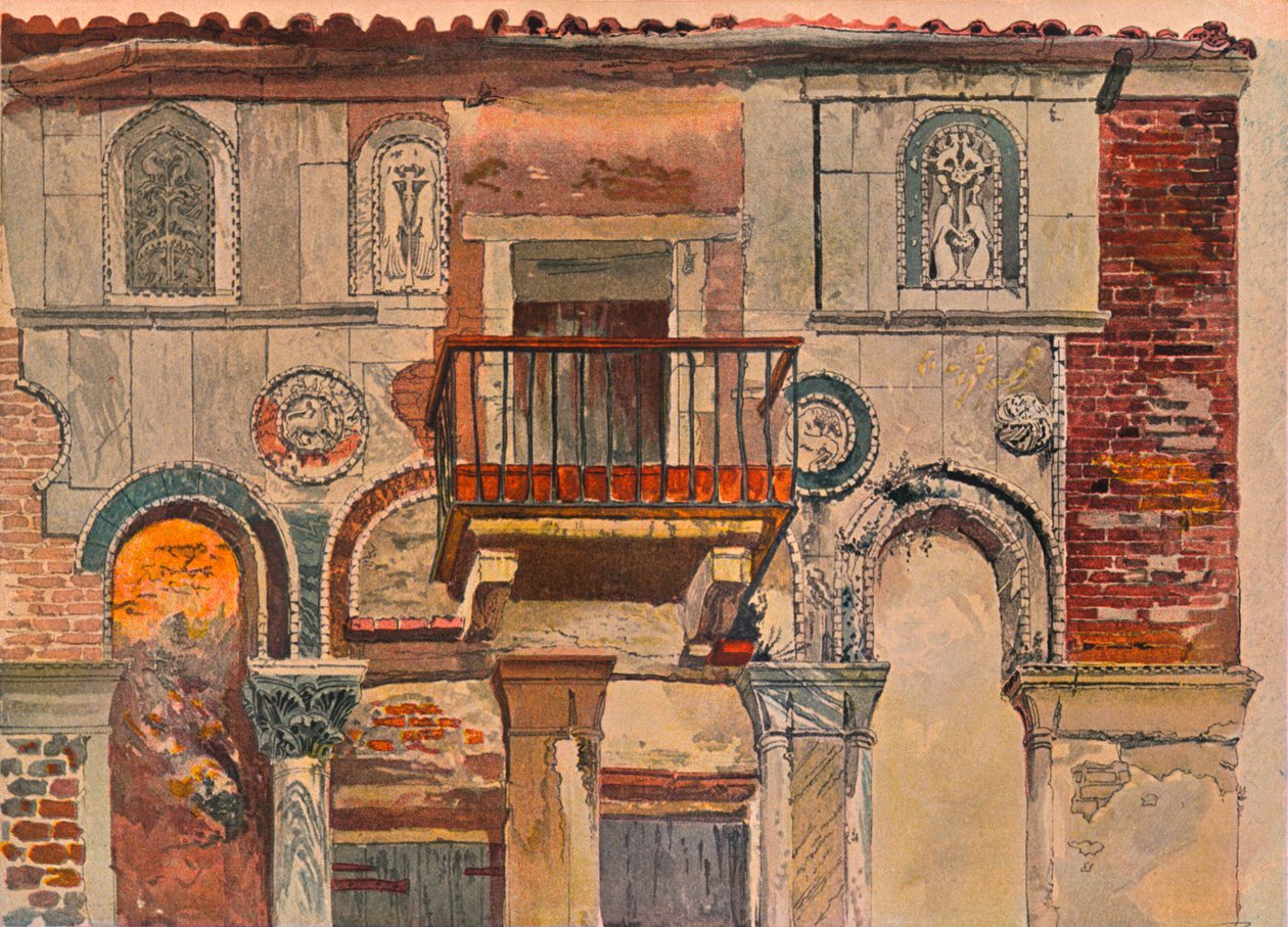 Fondaco De Turchi, Venise, vers 1853 - John Ruskin