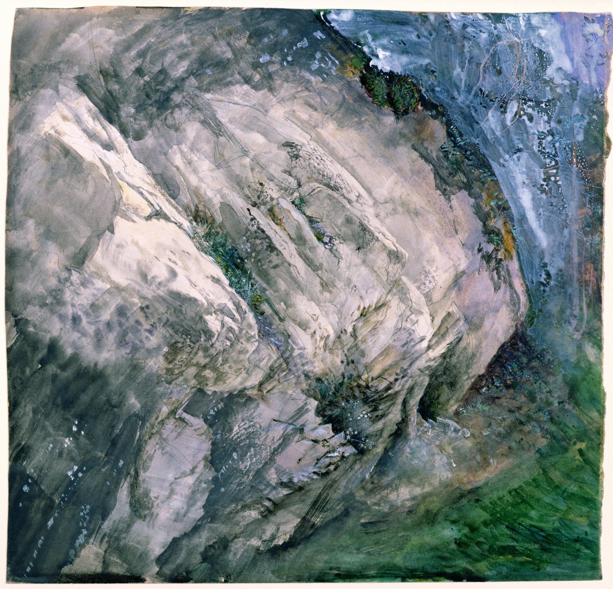 Rochers et végétation à Chamouni, 1854 - John Ruskin