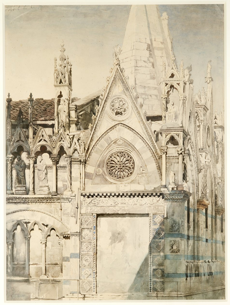 Santa Maria della Spina, extrémité est, Pise, Italie - John Ruskin