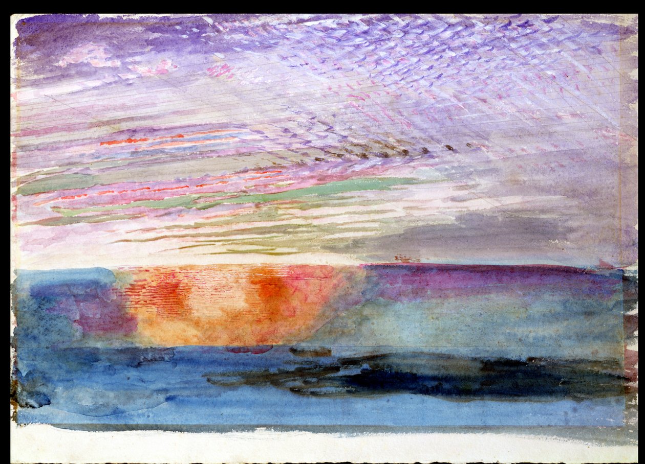 Coucher de soleil à Herne Hill à travers la fumée de Londres, 1876 - John Ruskin