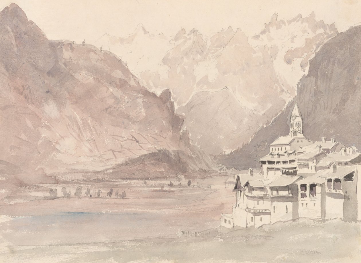 Paysage montagneux suisse - John Ruskin