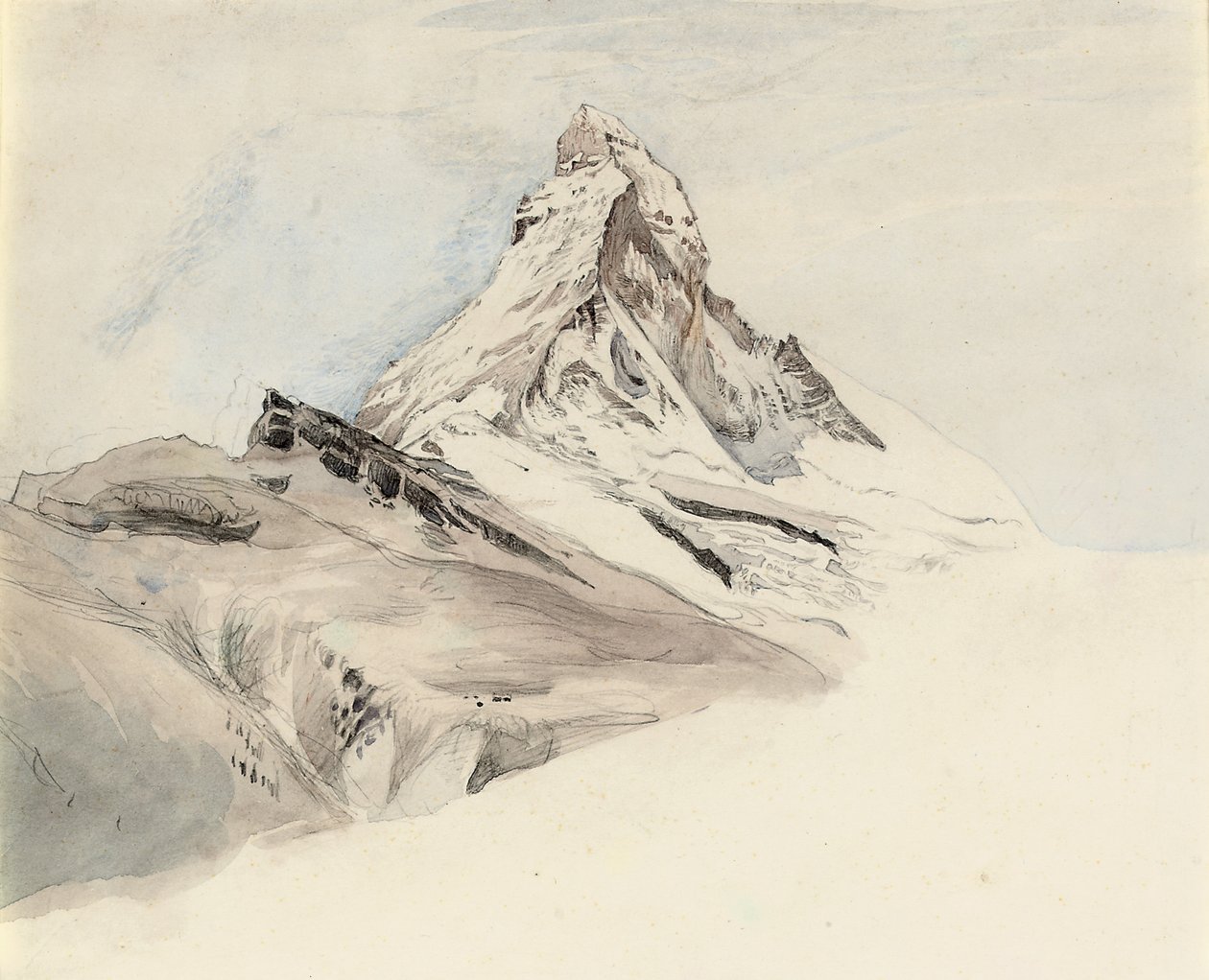 Le Cervin, Suisse, du nord-est, 1849 - John Ruskin