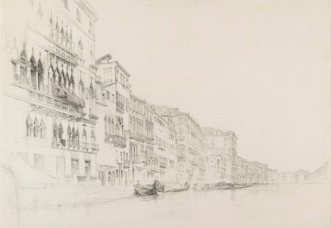Vue du Palazzo Bembo au Palazzo Grimani, Venise, mai-juin 1870 - John Ruskin