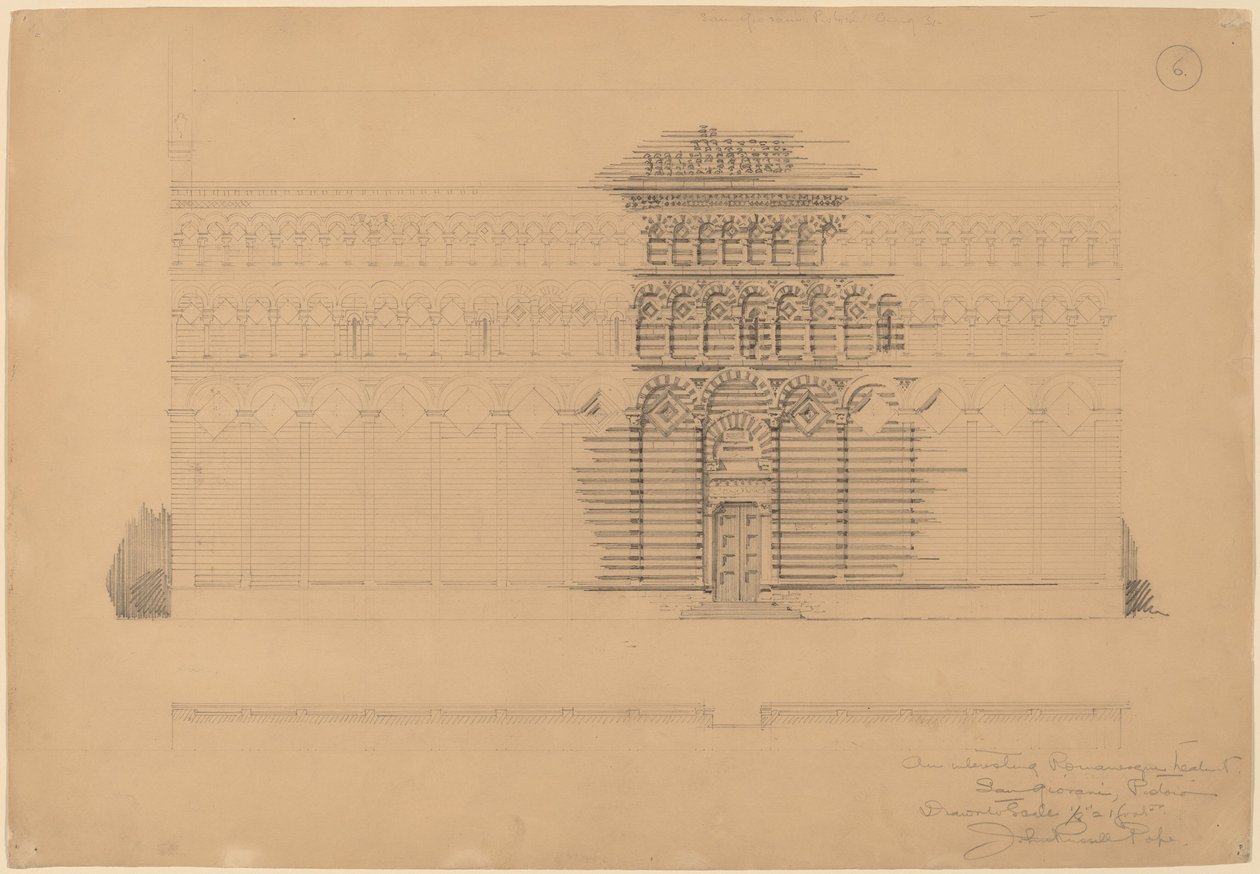 Un Intéressant Traitement Roman, San Giovanni, Pistoia - John Russell Pope