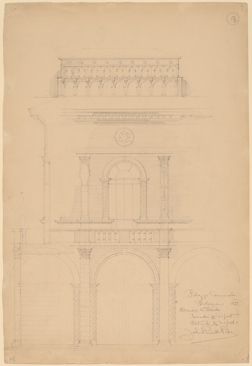 Palazzo Communale, Bologne - John Russell Pope