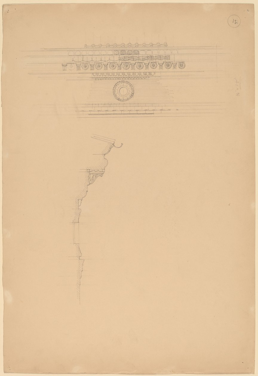 Étude de moulures - John Russell Pope