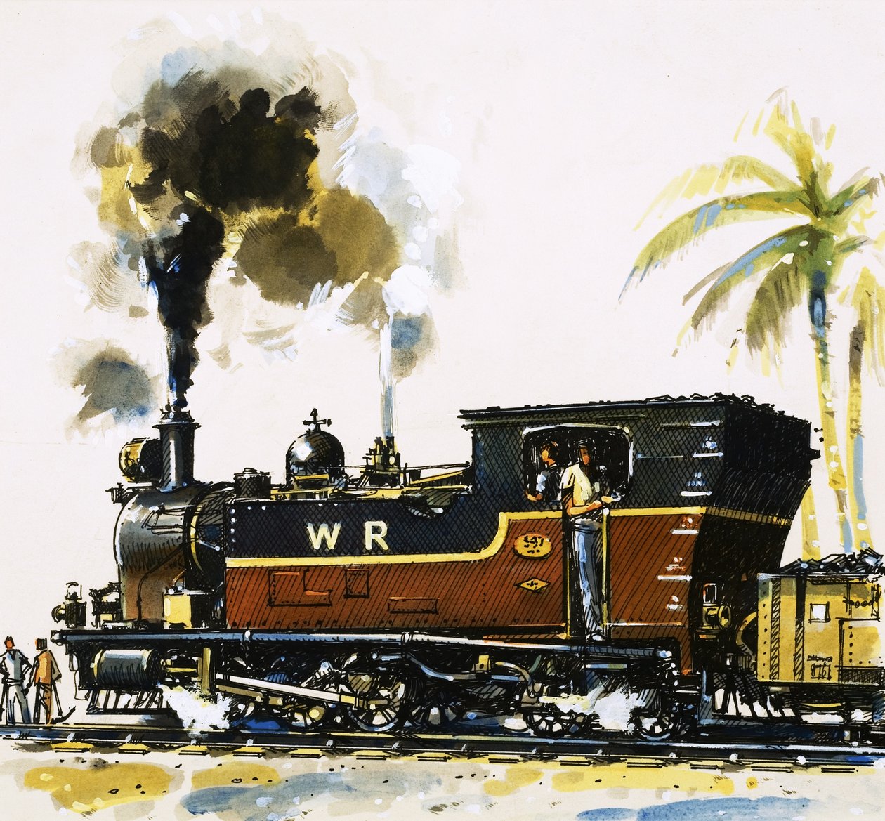 Wagon-citerne à voie étroite de la classe WT construit par Bagnall sur les chemins de fer de l