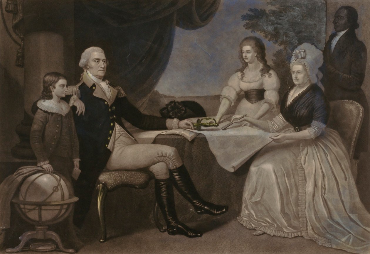 George Washington et sa famille - John Sartain