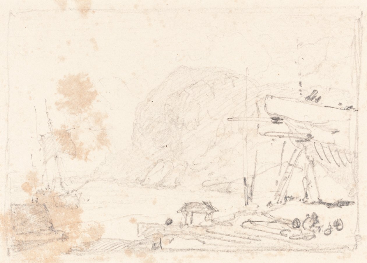 Un bassin de radoub - John Sell Cotman