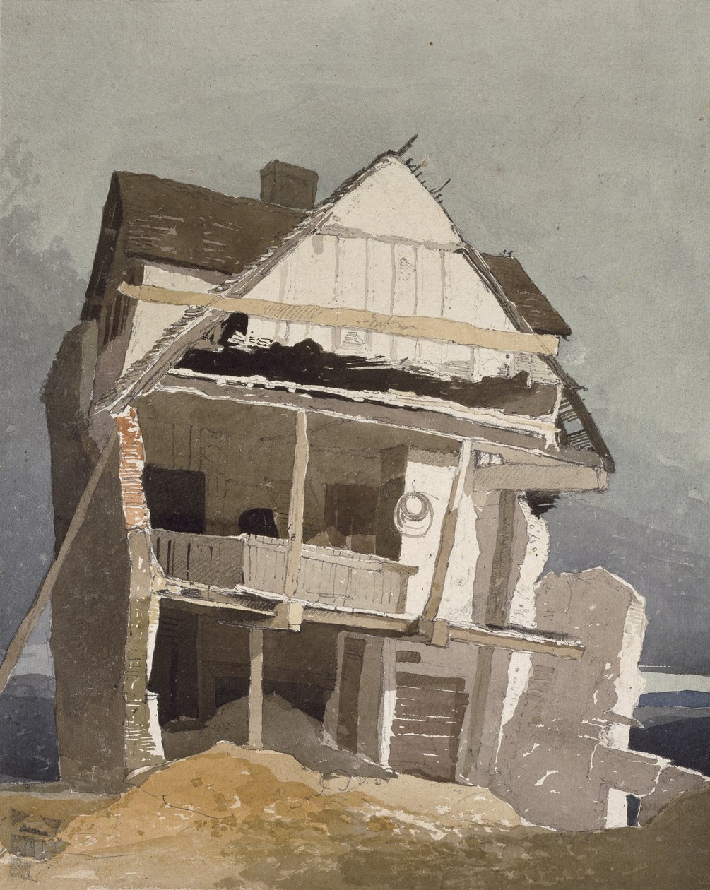 Une maison en ruine, 19ème siècle - John Sell Cotman