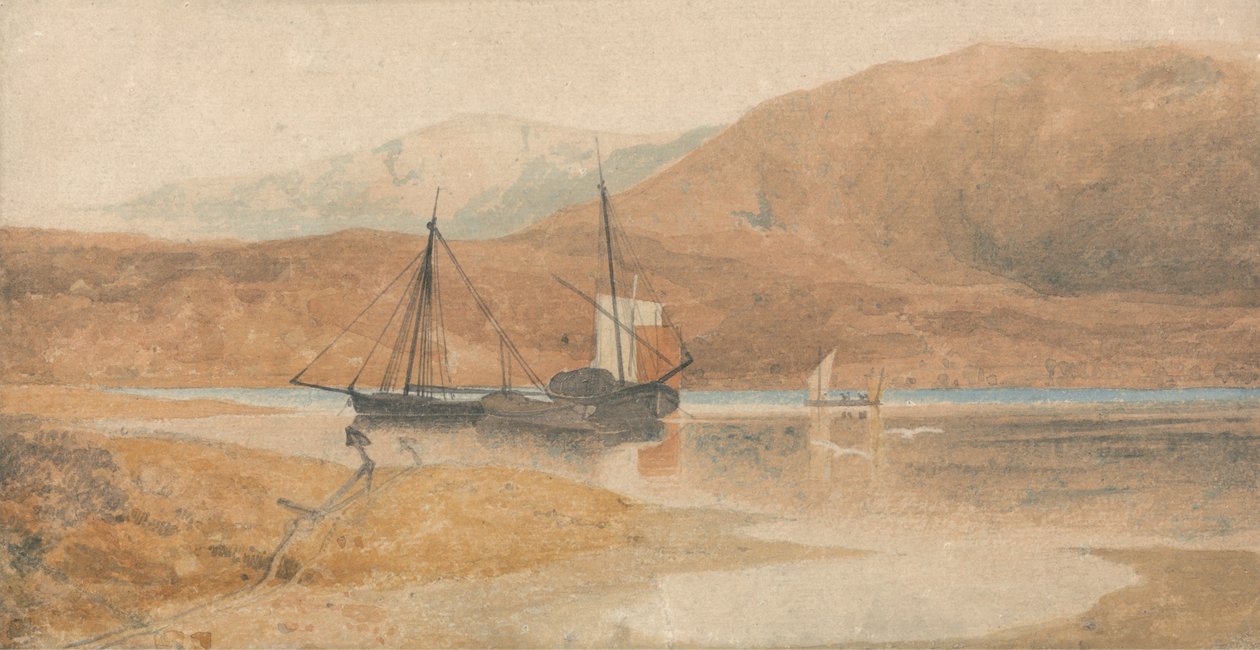 Estuaire de Barmouth avec le Cader Idris, Pays de Galles du Nord - John Sell Cotman