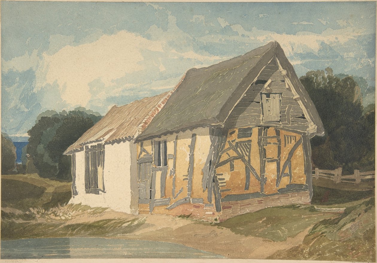 Bâtiment de ferme près d