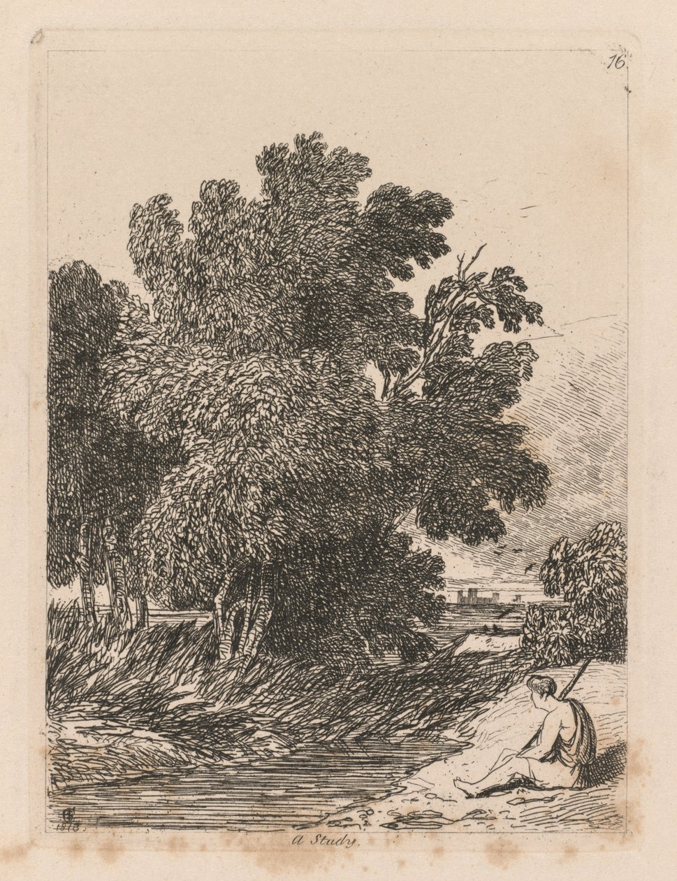 Liber Studiorum : Planche 16, Une étude, 1838 - John Sell Cotman