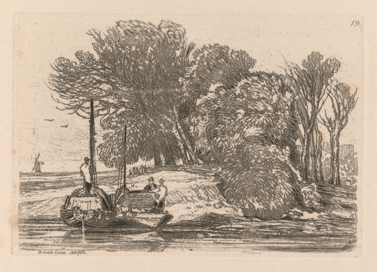 Liber Studiorum : Planche 19, Postwick Grove, Norfolk, 1838 - John Sell Cotman