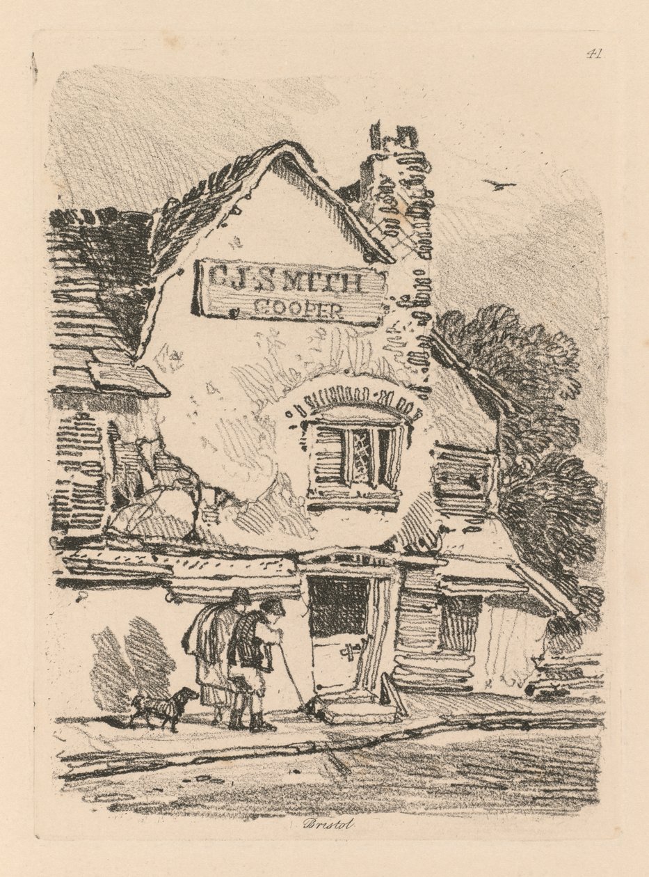 Liber Studiorum: Maison à Bristol - John Sell Cotman