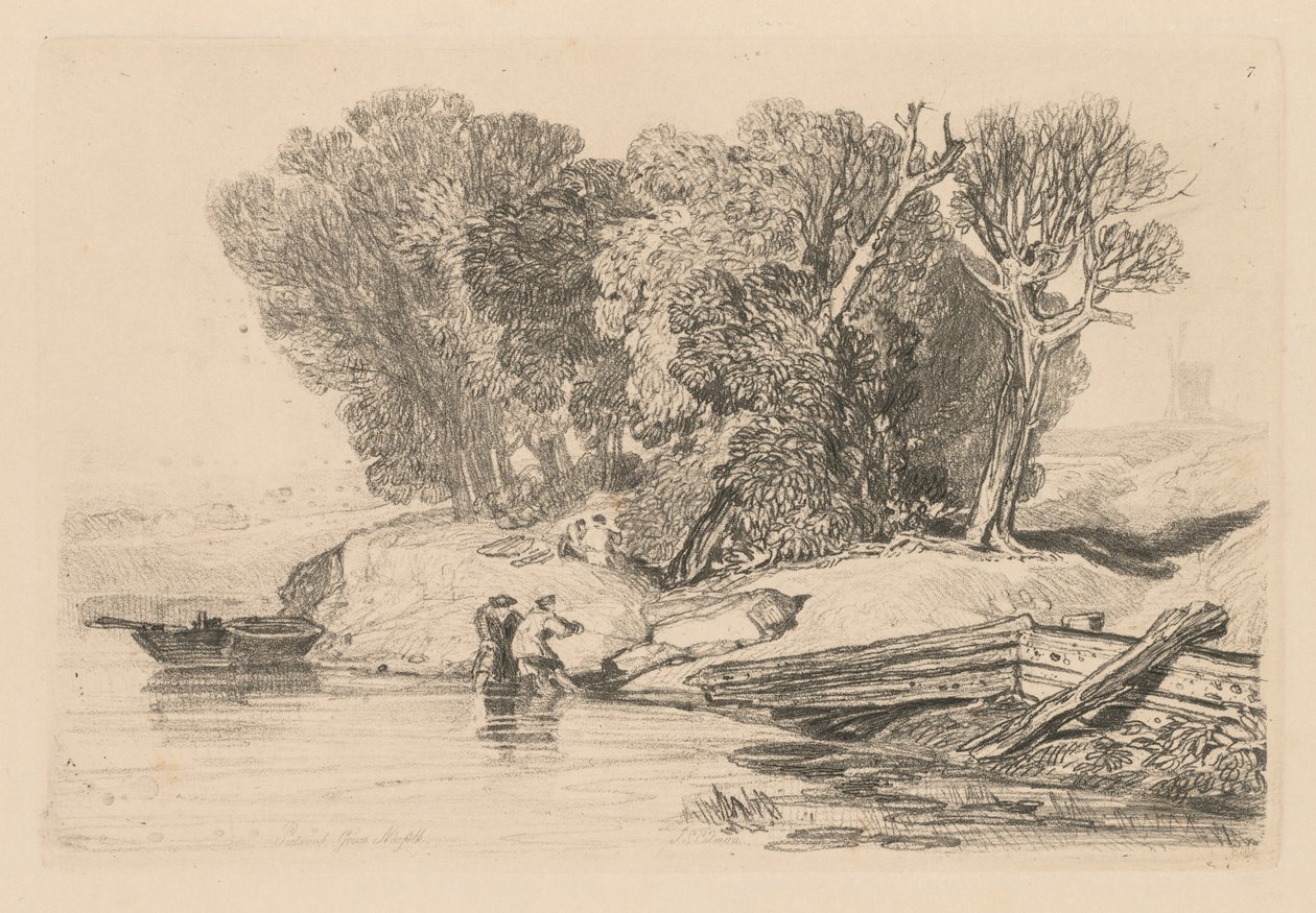 Liber Studiorum : Planche 7, Postwick Grove, Norfolk, 1838 - John Sell Cotman