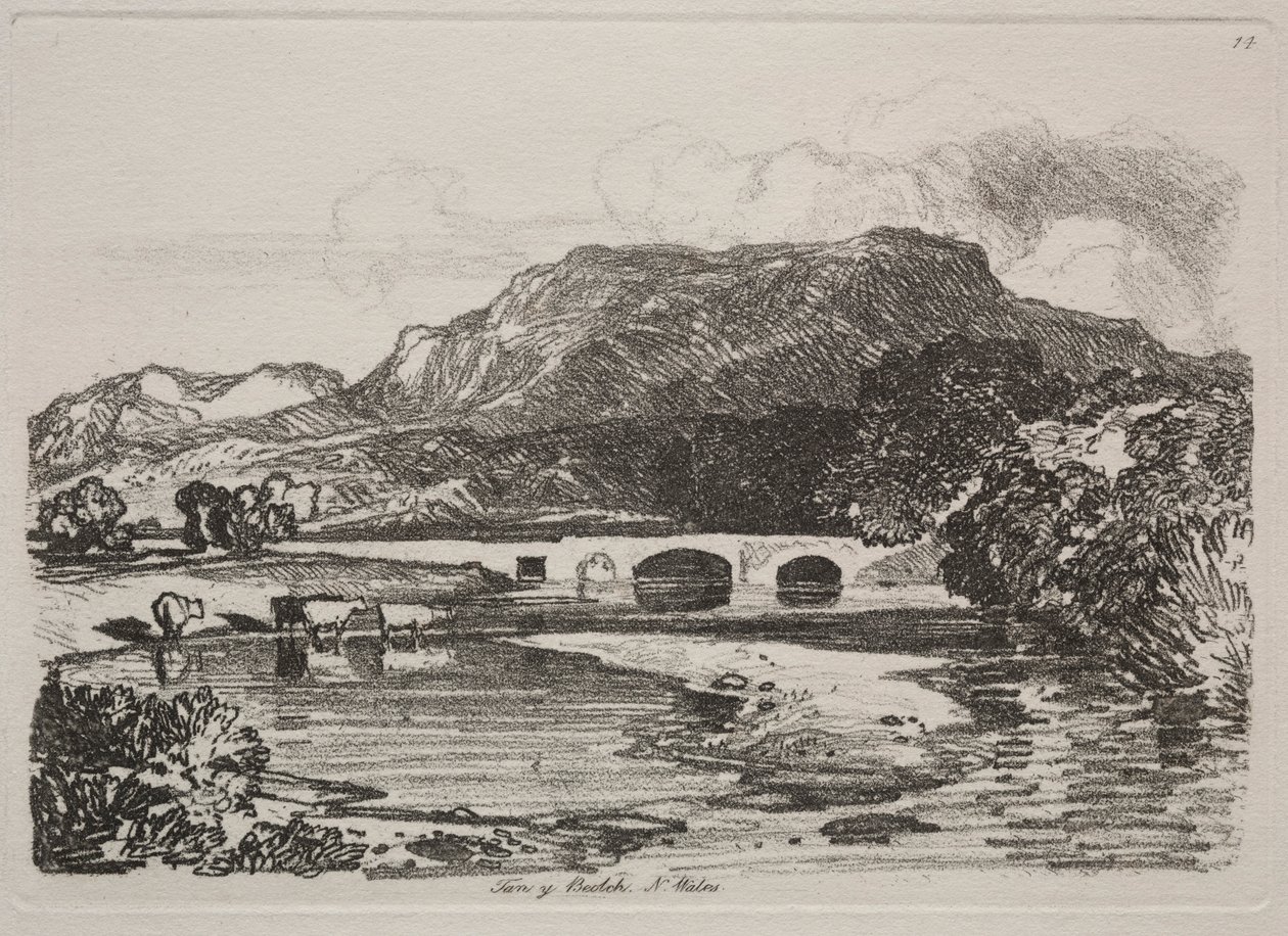 Liber Studiorum : Tan y Beolch, Nord du Pays de Galles, 1838 - John Sell Cotman