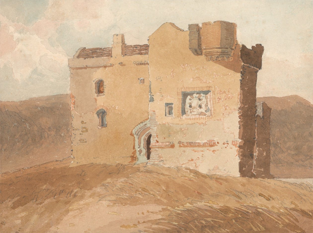 Château non identifié, anciennement appelé château de Clanbury - John Sell Cotman