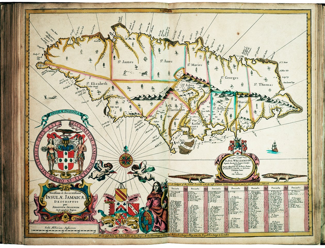 La dernière et la plus précise description de la Jamaïque - John Seller