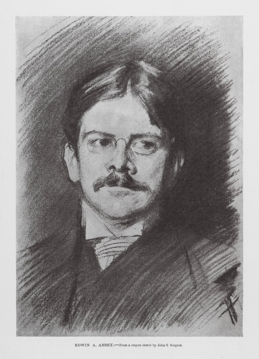 Edwin A Abbey (gravure) - John Singer (after) Sargent