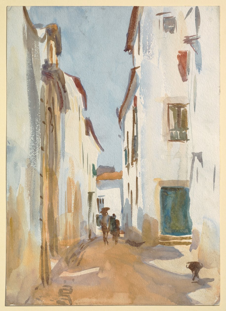 Une scène de rue, Espagne - John Singer Sargent