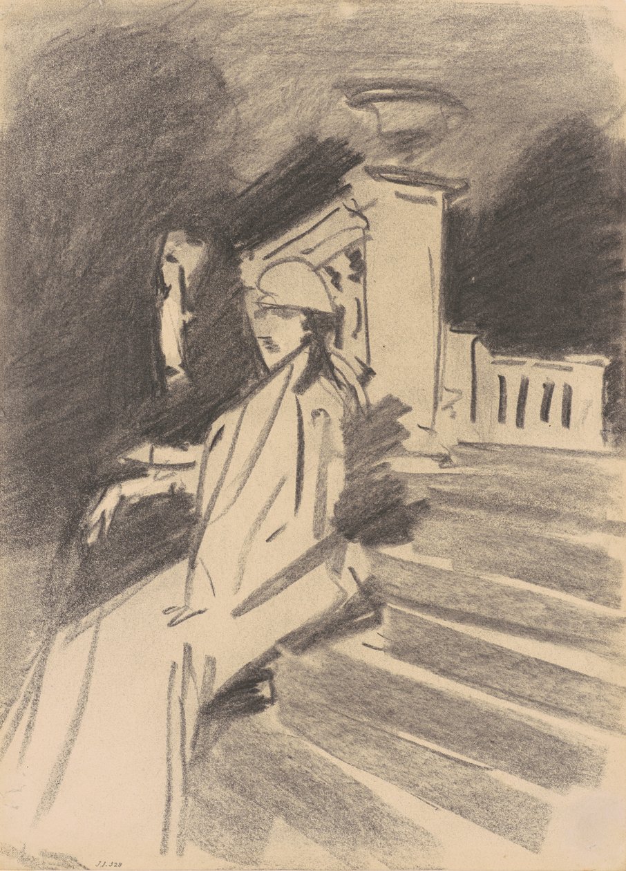 Près de la Fontaine, Villa Torlonia, Frascati, vers 1907 - John Singer Sargent
