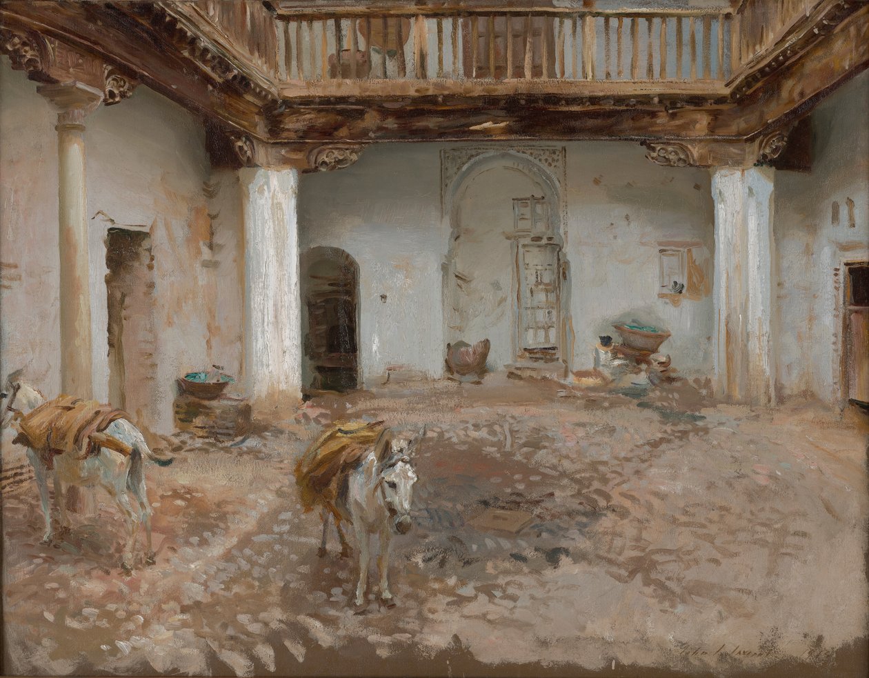 Cour, Casa del Chapiz - John Singer Sargent