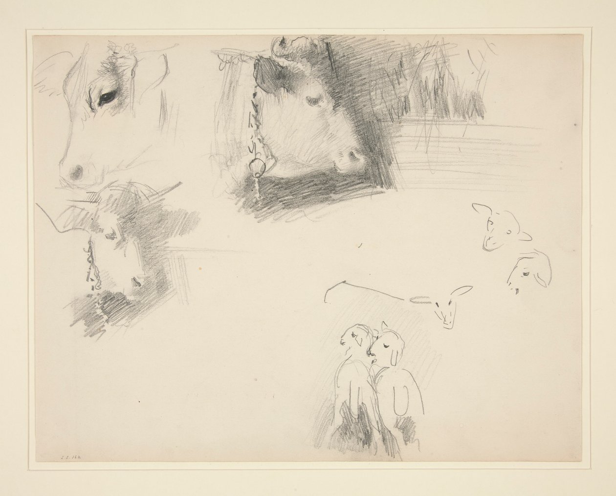 Vaches et moutons - John Singer Sargent
