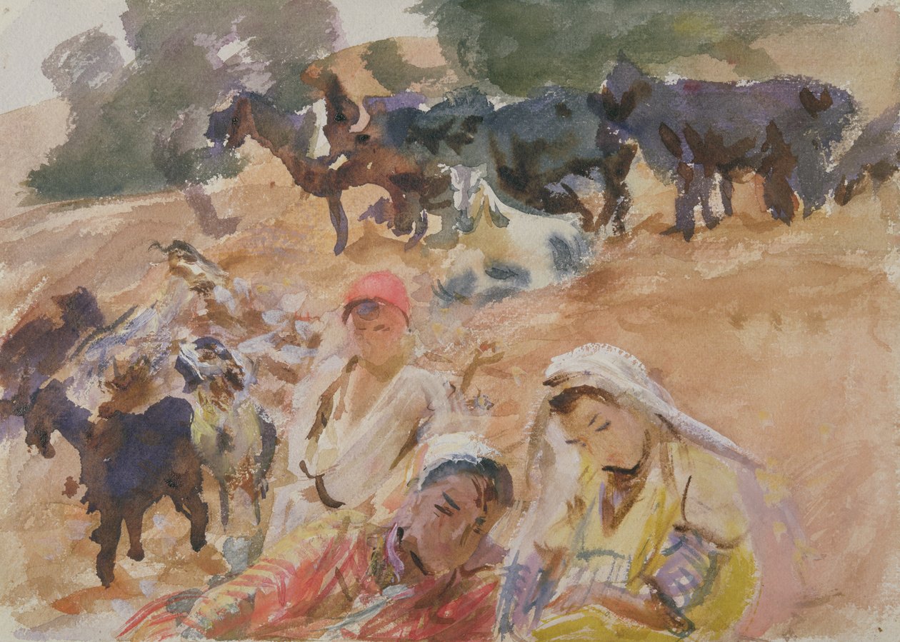 Bergers de chèvres - John Singer Sargent