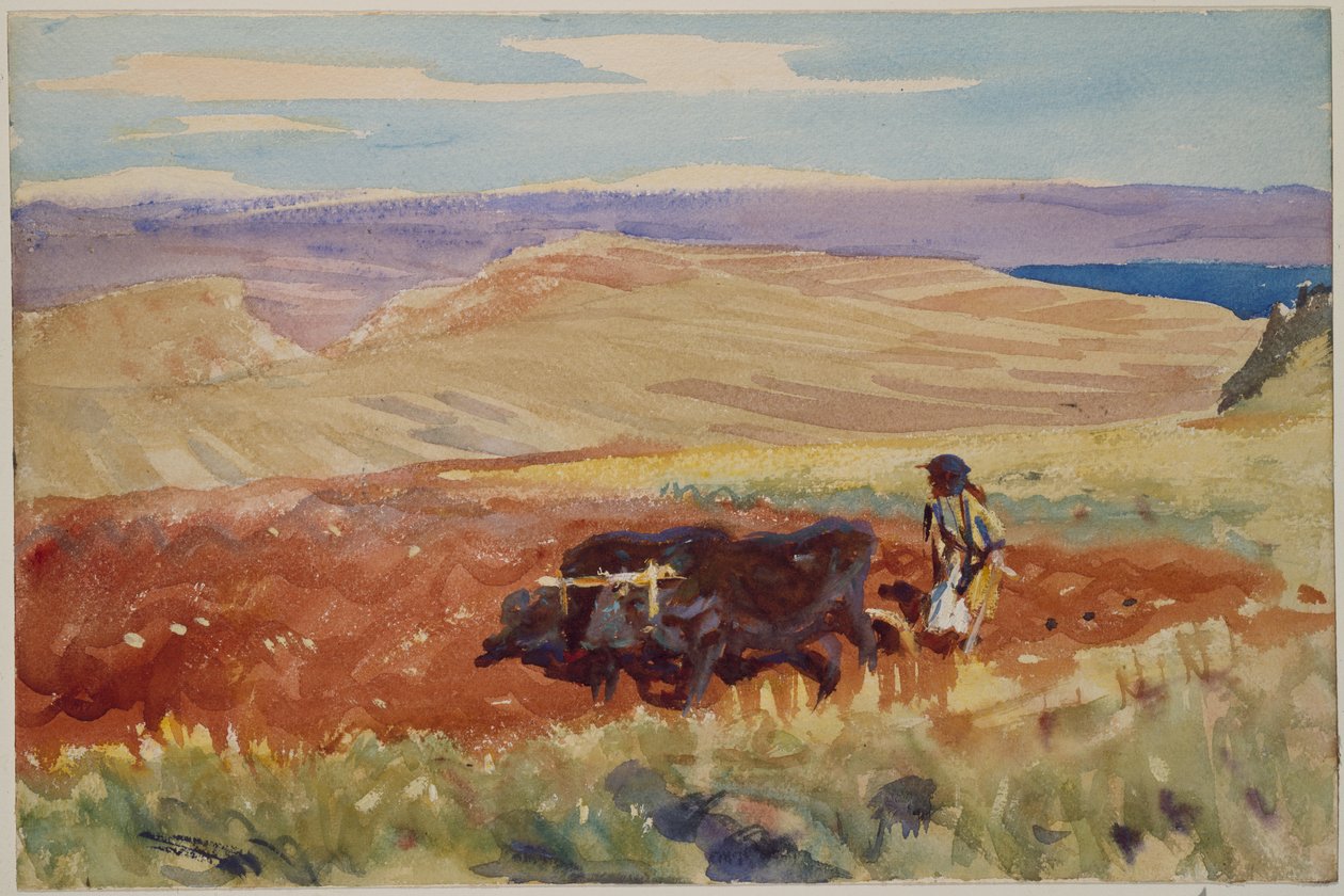 Collines de Galilée, vers 1905-06 (aquarelle) - John Singer Sargent