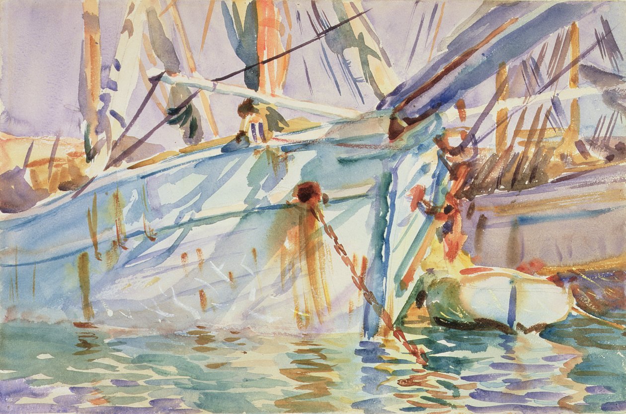 Dans un port levantin - John Singer Sargent