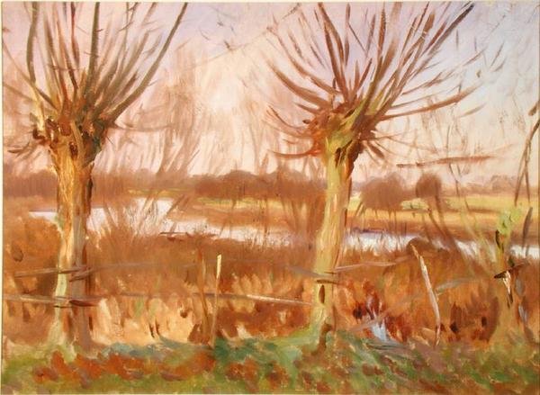 Paysage avec arbres, Calcot-on-the-Thames, vers 1888 - John Singer Sargent