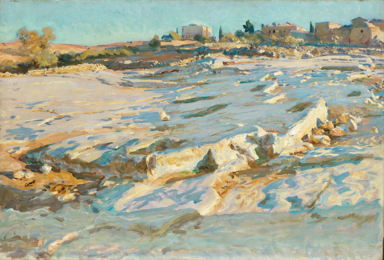 Près du Mont des Oliviers, Jérusalem, vers 1905-06 (huile sur toile) - John Singer Sargent