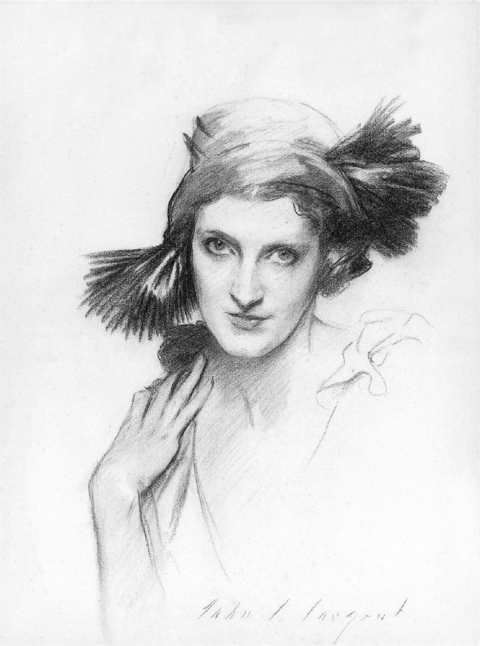 Portrait de Mme Reginald (Daisy) Fellowes (dessin) - John Singer Sargent
